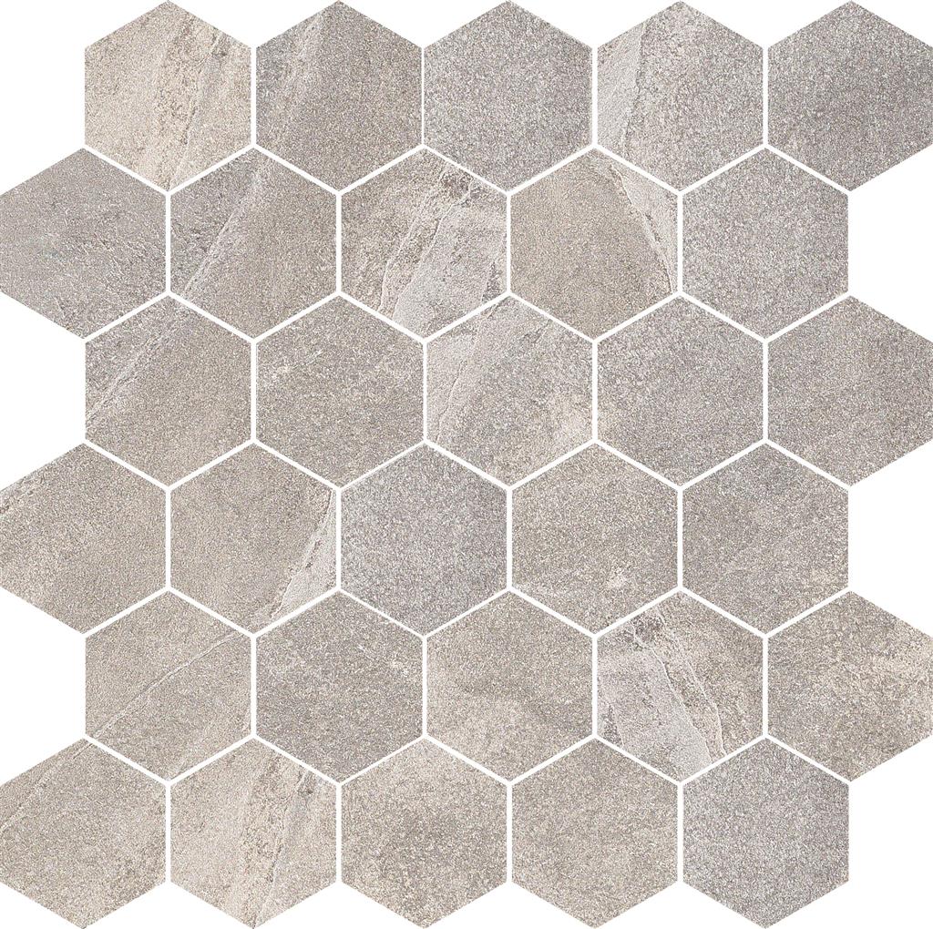 Mustang Grey Natural 26,5x30,5 Hexagon Mosaico