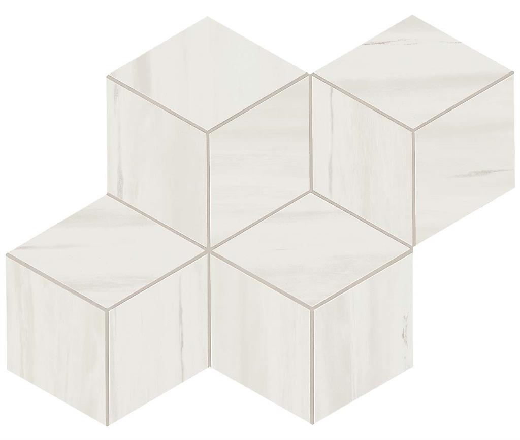 Marvel Stone Bianco Dolomite Lappato 10x17 30x35 Mosaico Esagono