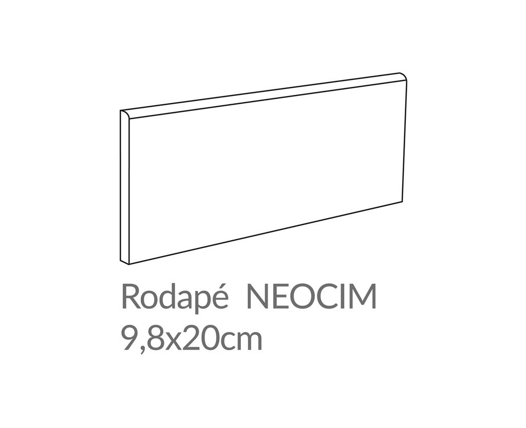 Neocim Vintage Basalt 9,8x20 Rodapé plint