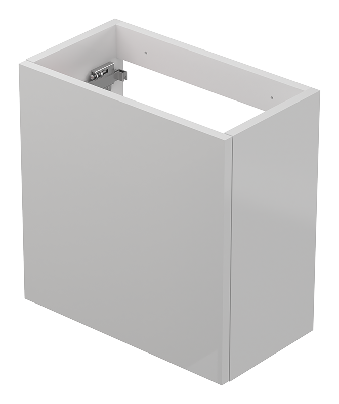 Fonteinonderkast met push-to-open deur – Lak – Hoogglans wit