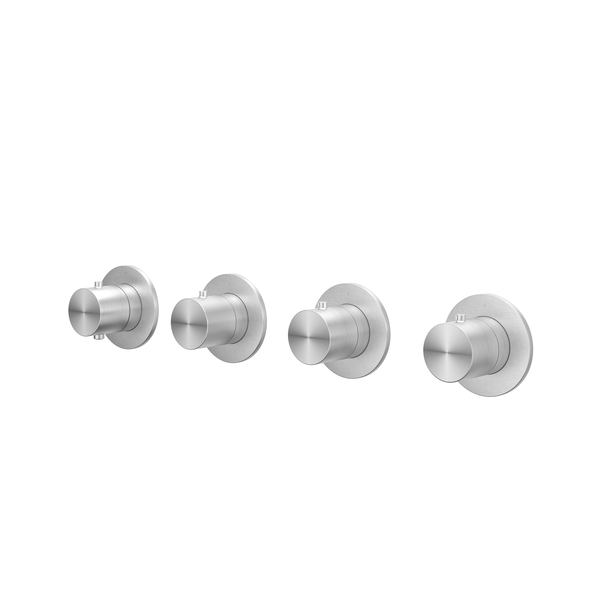 Afbouwdeel inbouwthermostaat met 3 stopkranen symmetry