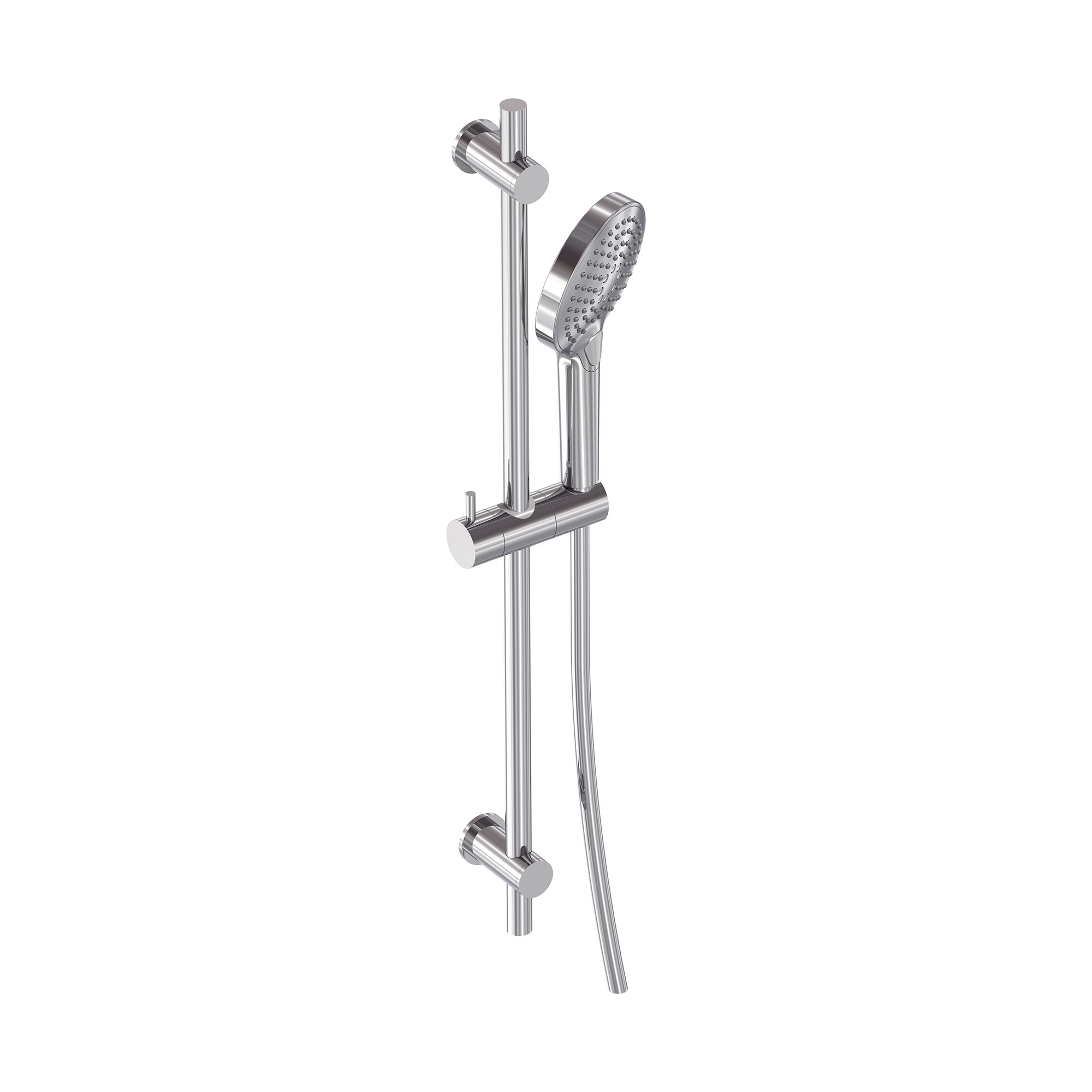 Glijstangset met 3-standen handdouche, glijstang 80cm - Chroom