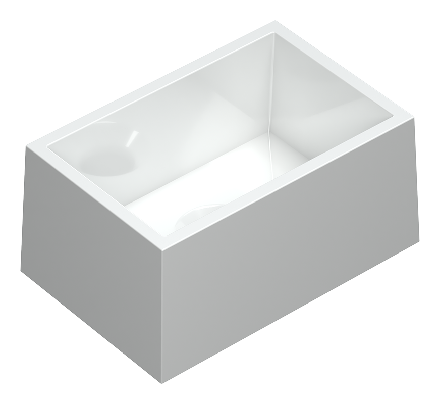 Break – Polystone – Glans wit