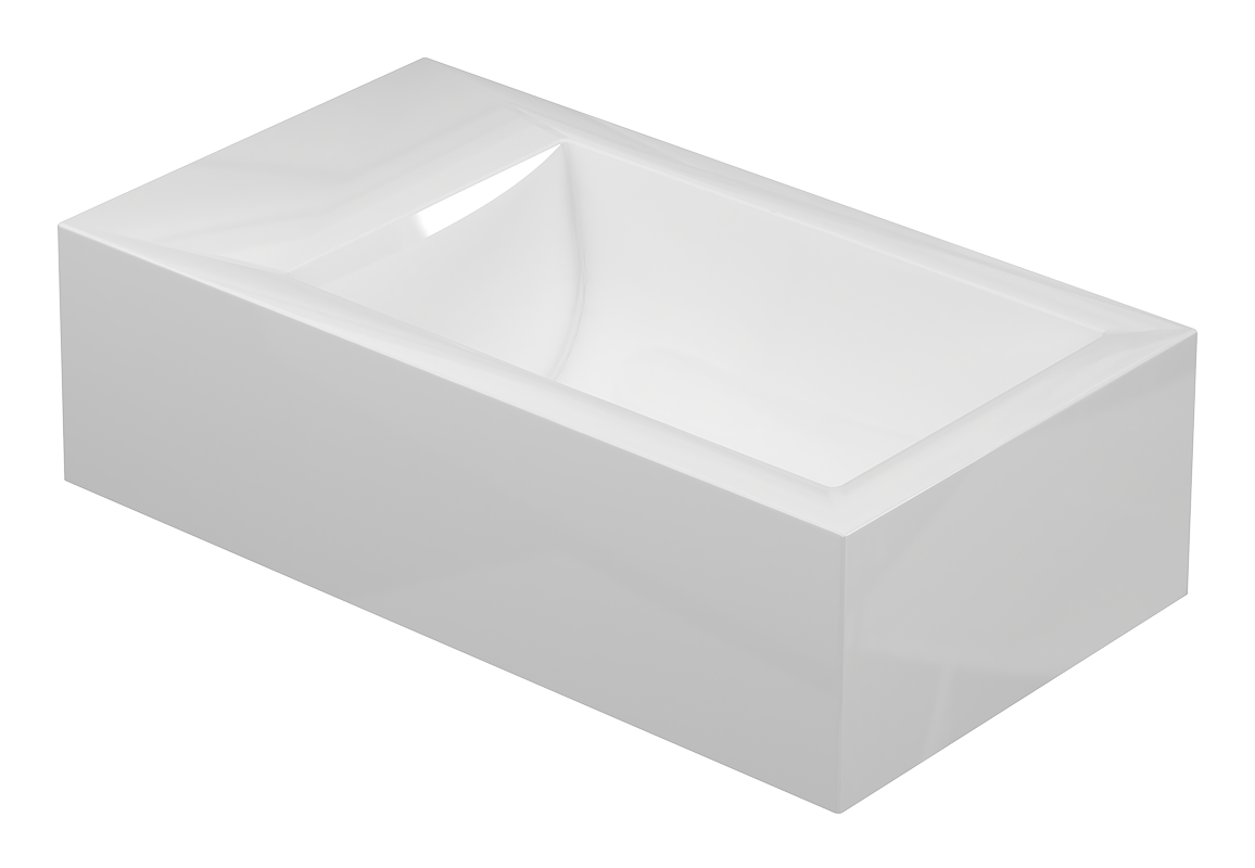 Contra – Polystone – Glans wit – Cilinder