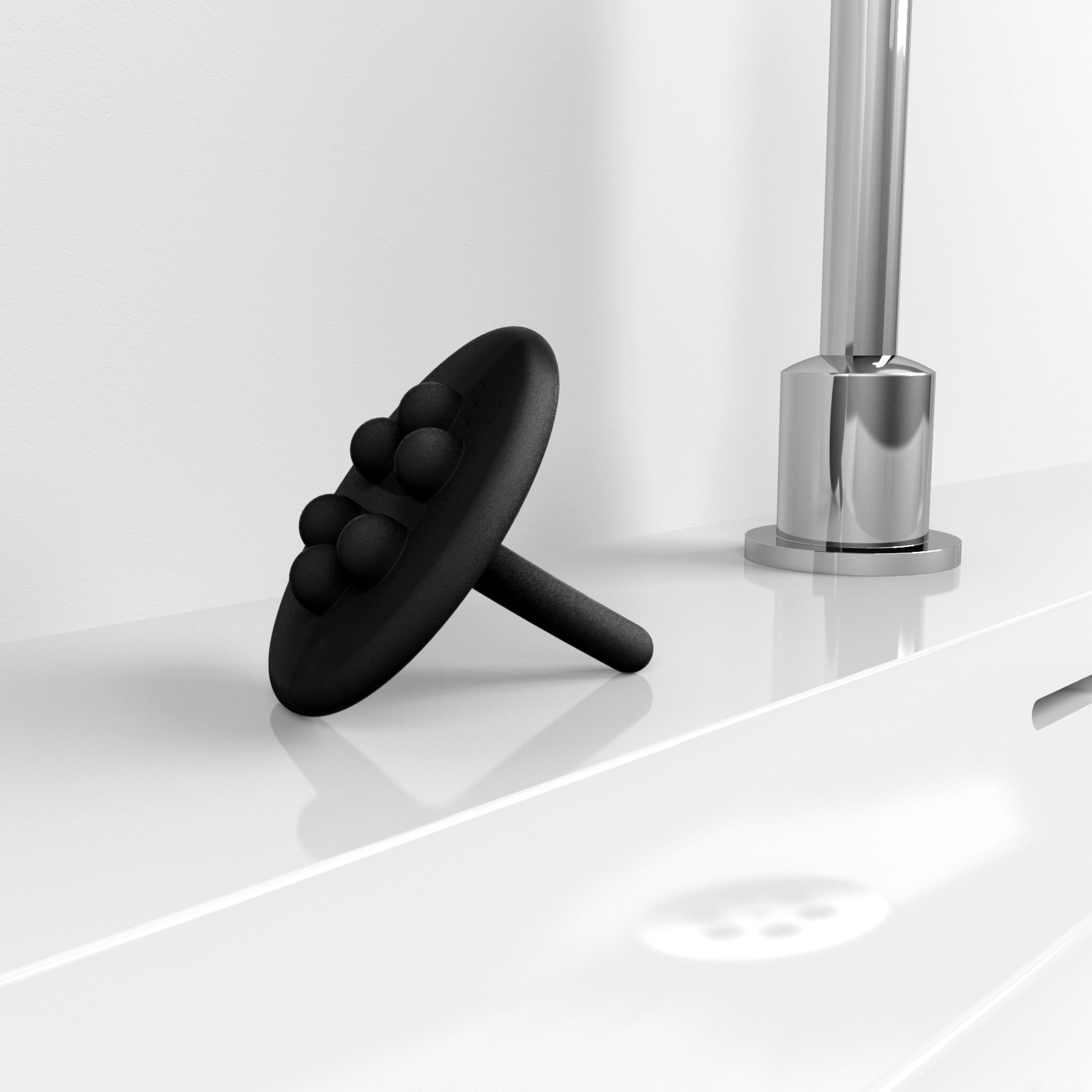 Wash Me siliconen waterstop, zwart