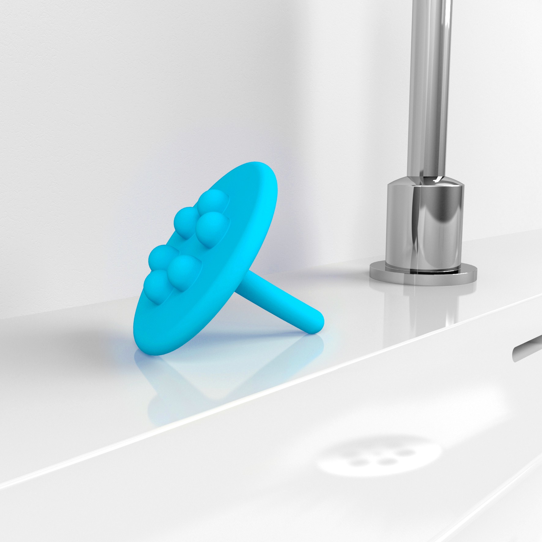 Wash Me siliconen waterstop, blauw