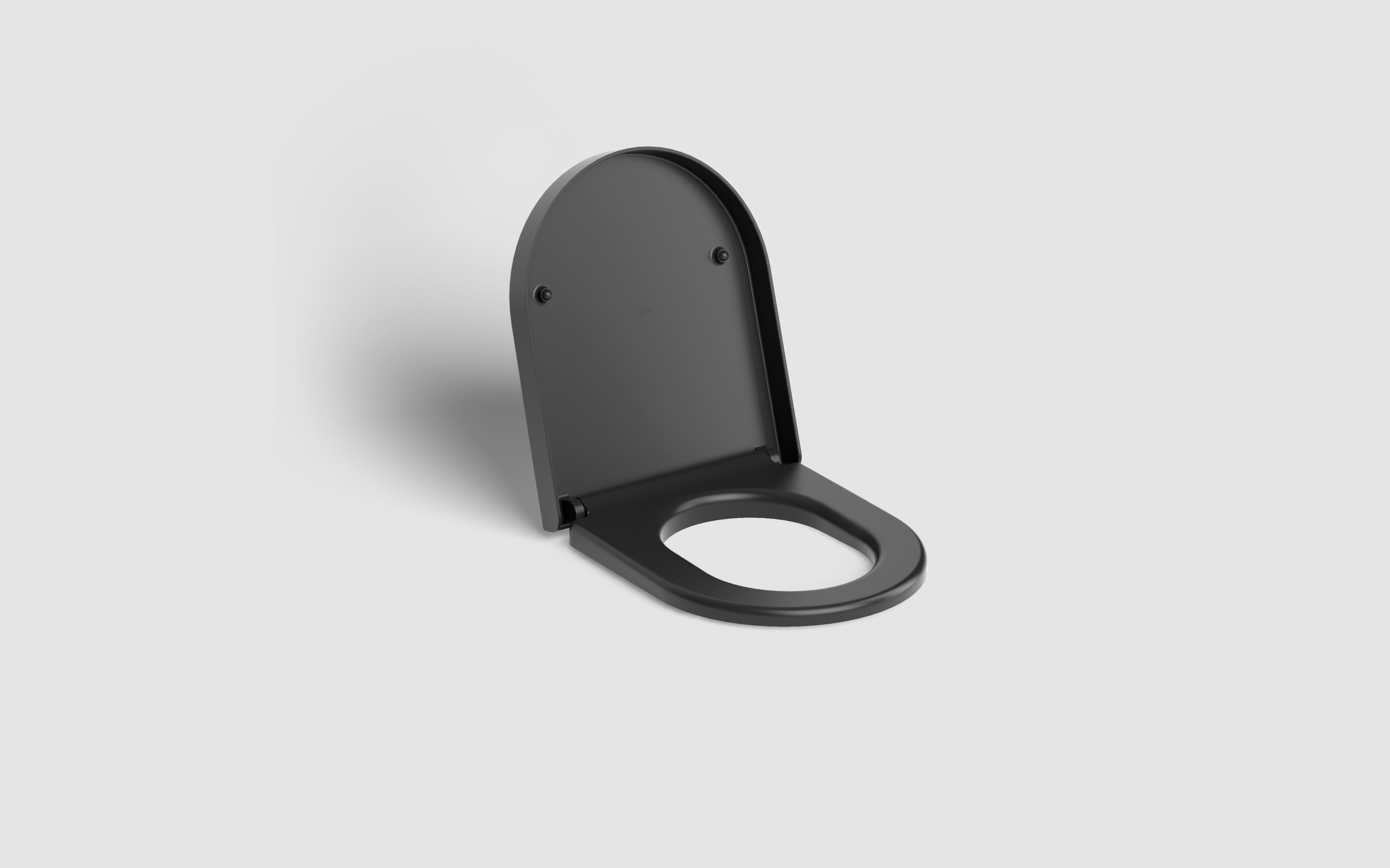 Hammock toiletzitting met deksel, soft closing en quick release systeem, mat zwart