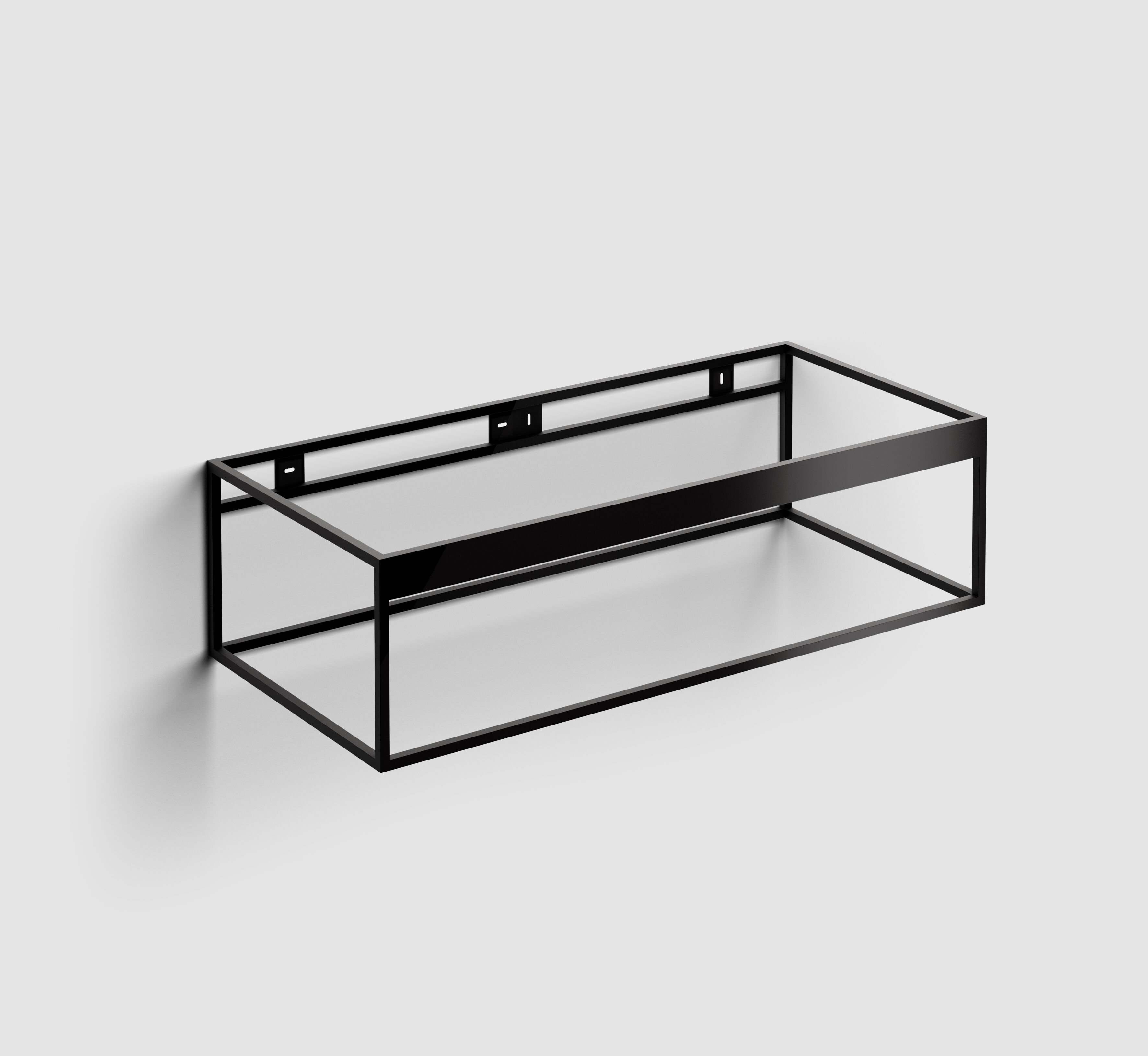 Hammock Frame rvs kokerprofiel kast 110cm, mat zwart poedercoating, zonder bodem