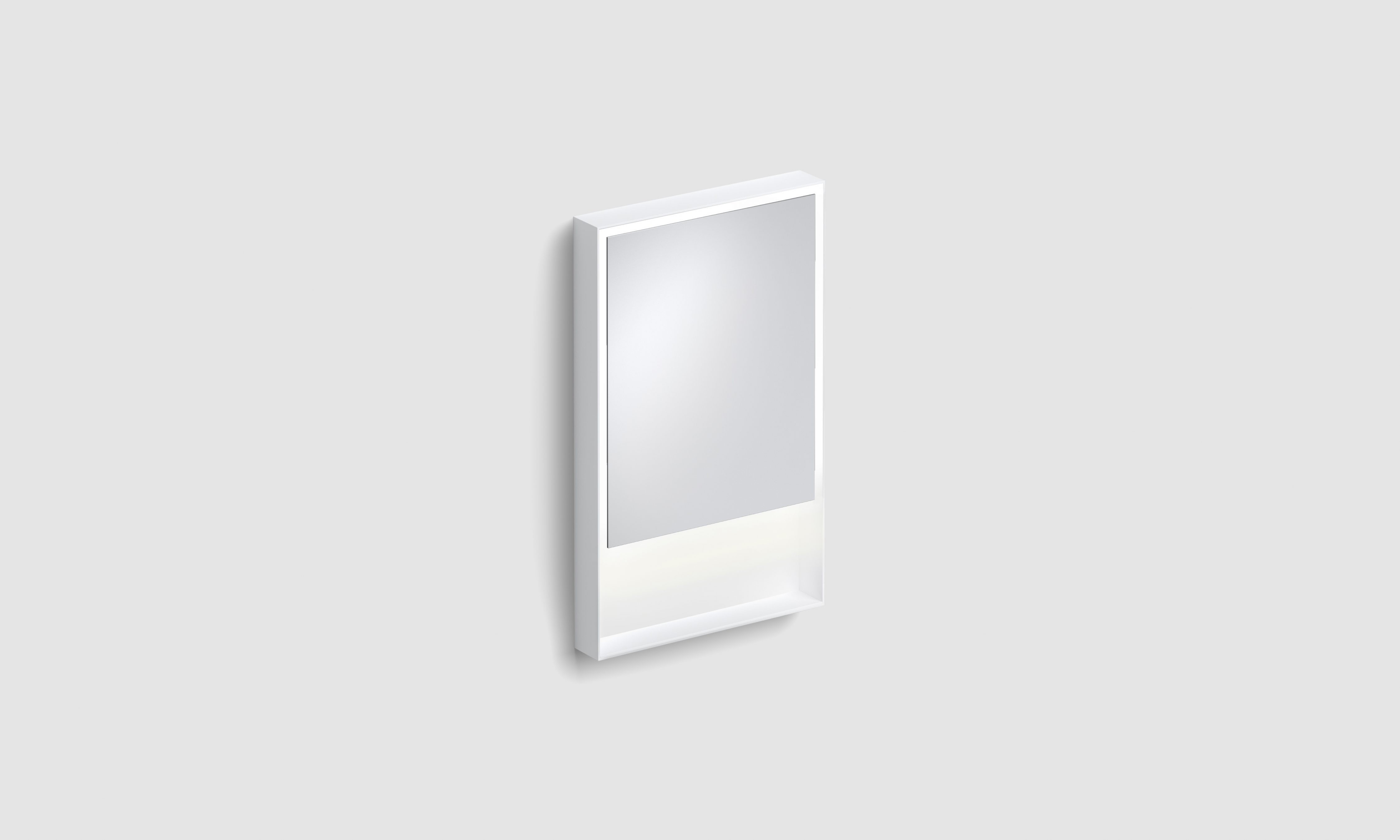 mat wit, met LED-verlichting, 2700K warm licht, met ophangsysteem