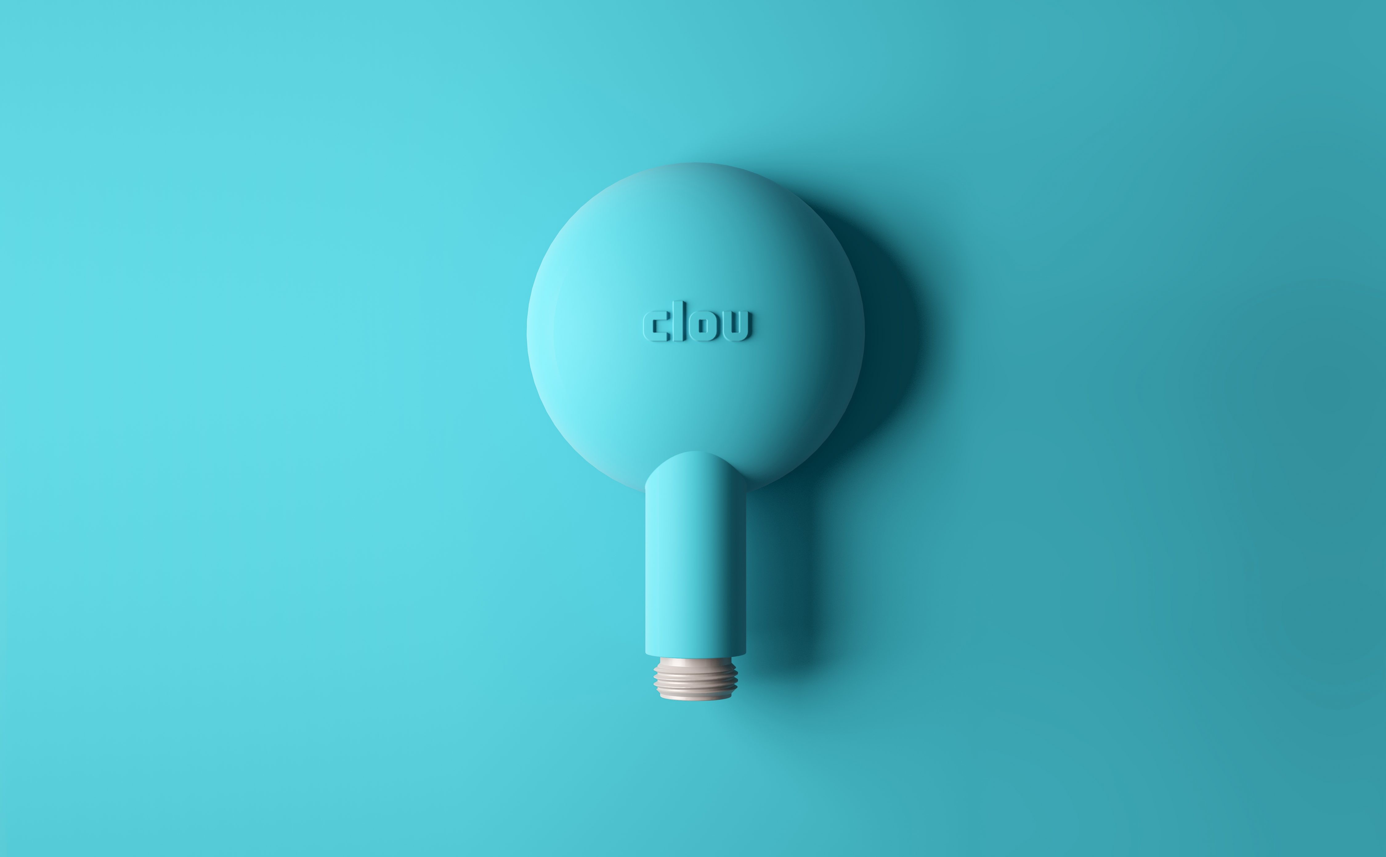 Kaldur handdouche, blauw soft-touch, met 1/2" aansluiting, universeel toepasbaar