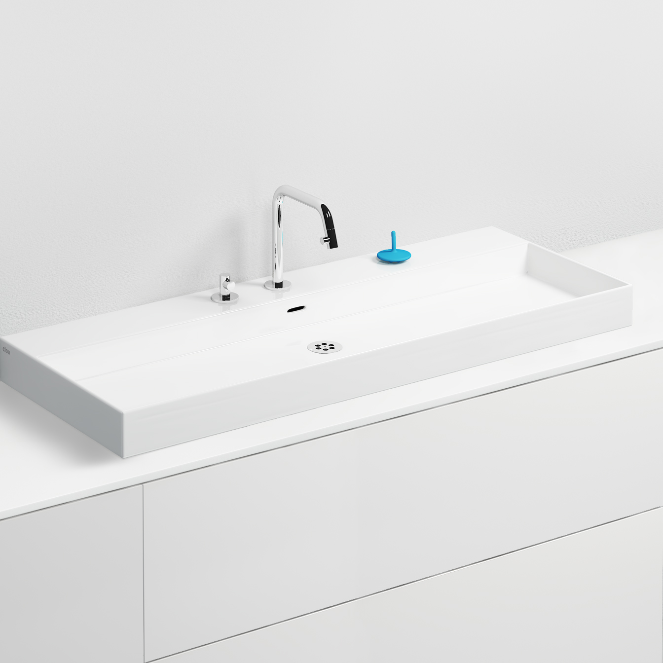 New Wash Me wastafel 110cm, zonder plug
