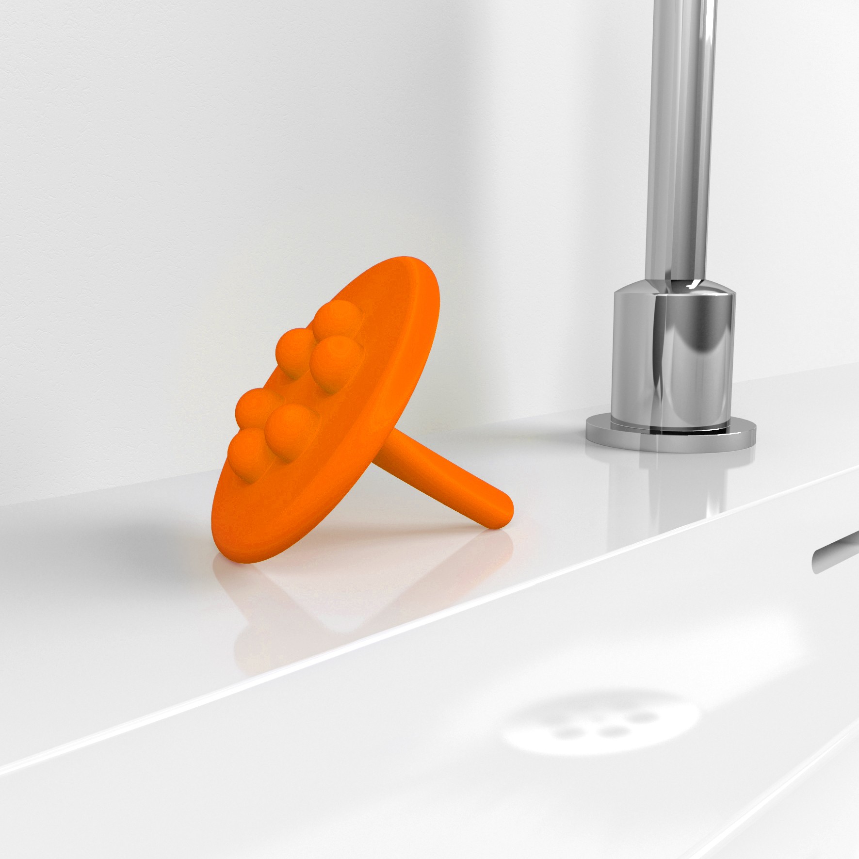Wash Me siliconen waterstop, oranje