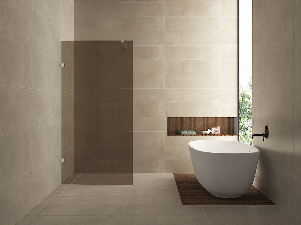 Less inloopdouche 800 x 2000 x 8 mm nano vintage brons glas