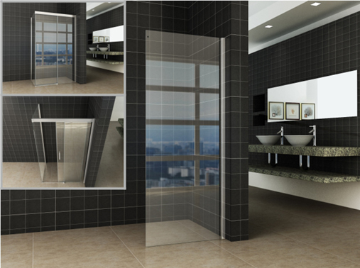 Side zijwand voor Puerta en Slide nisdeur 800 x 2000 x 8 mm nano helder glas
