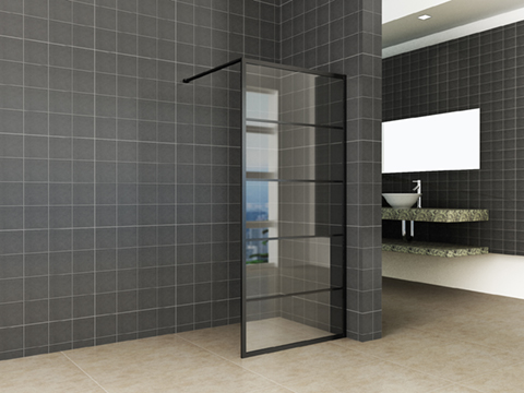 Horizon inloopdouche met raster 800 x 2000 x 8 mm nano helder glas