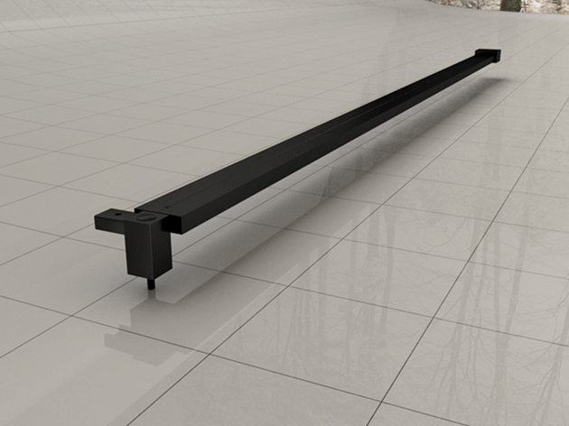 Horizon stabilisatiestang 120 cm voor nisdeur mat zwart (oud model)