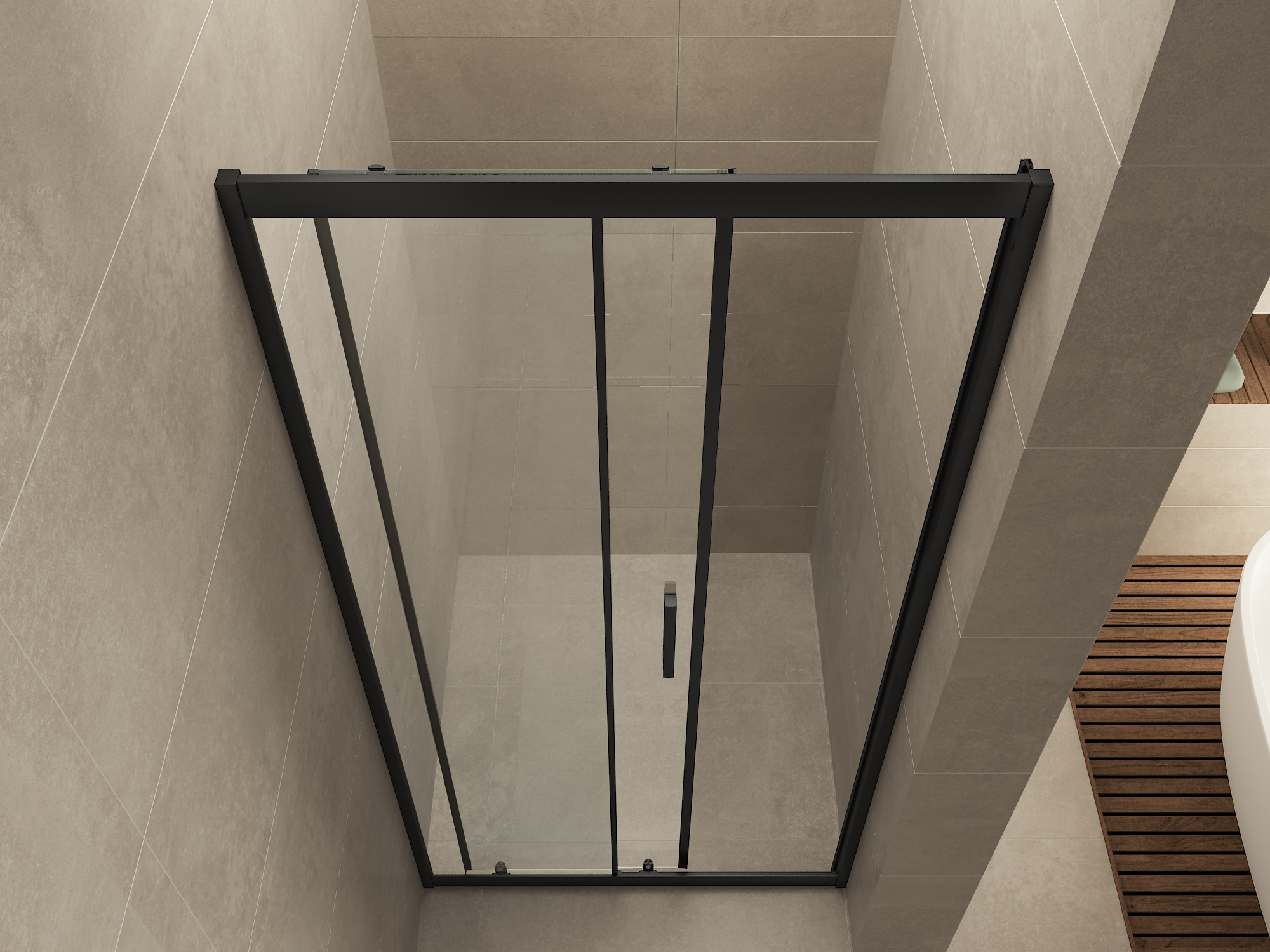 Skyline nis schuifdeur 1000 x 2000 x 8 mm nano helder glas