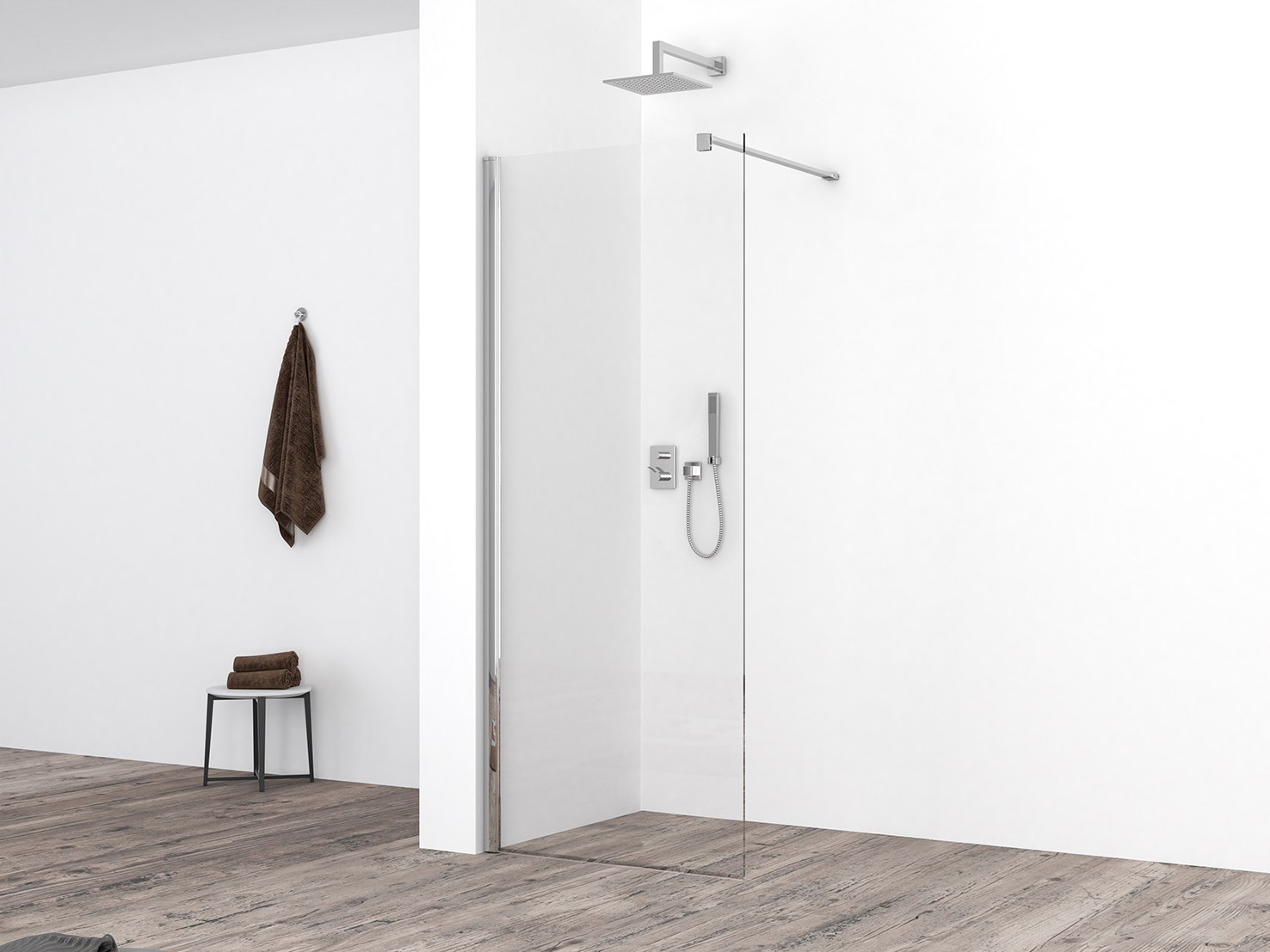 Comfort inloopdouche 500 x 2000 x 10 mm nano helder glas