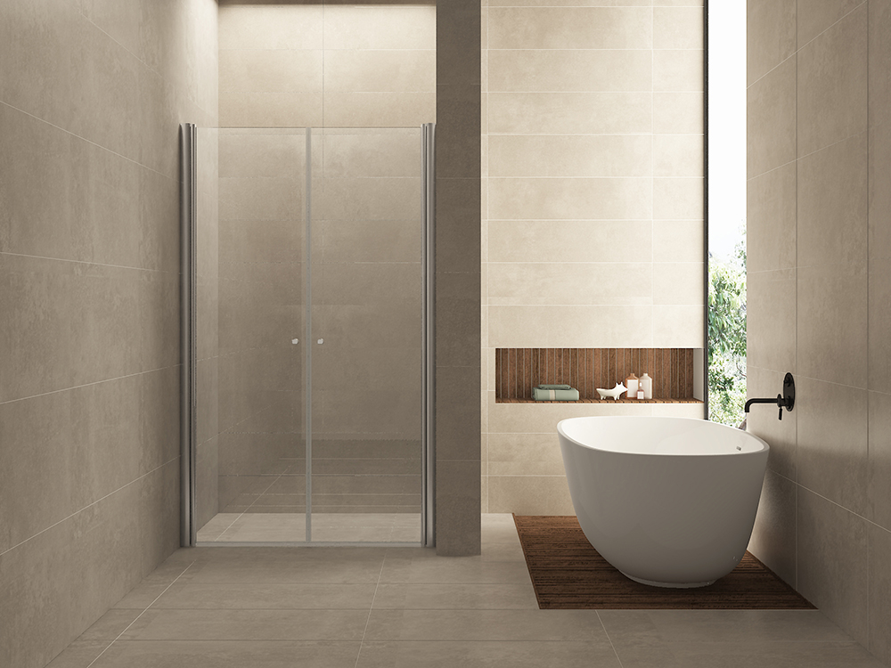 Lagos pendeldeur in nis 800 x 2000 x 6 mm nano helder glas