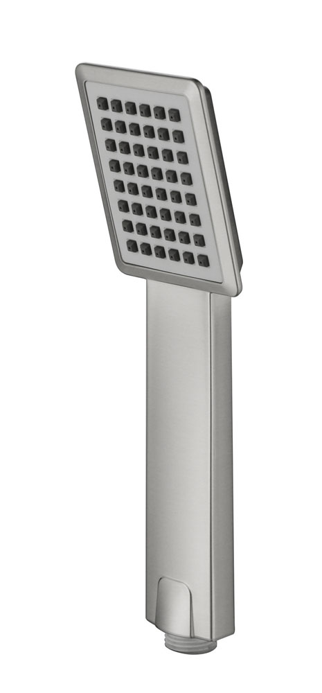 Handdouche vierkant 1 stand geborsteld (RVS 304)