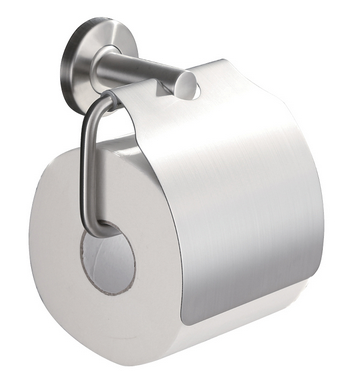 Toiletrolhouder met klep (RVS 304)