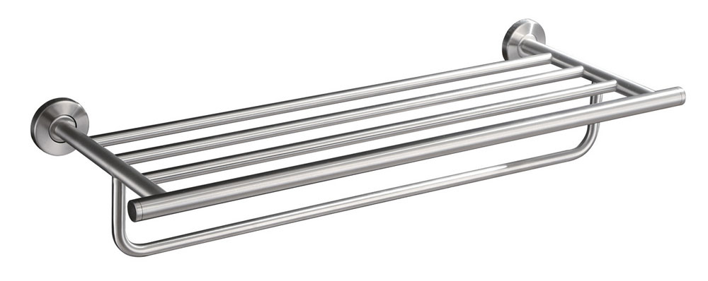 Handdoekhouder met planchet (RVS 304)