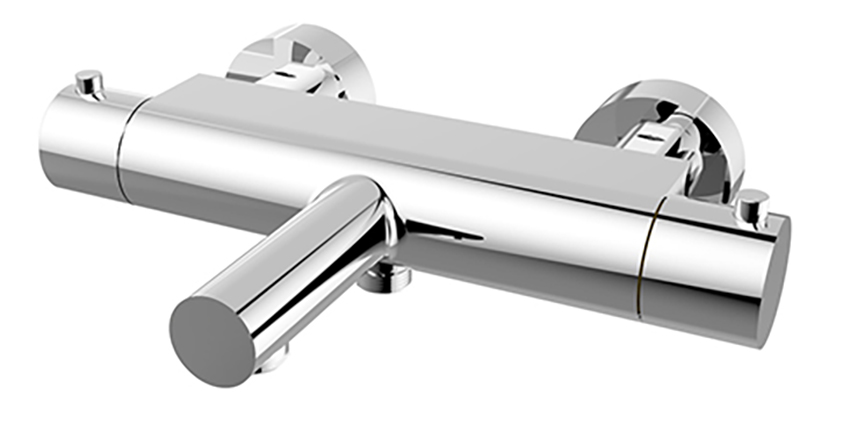 Style thermostatische badmengkraan cooltouch PVD
