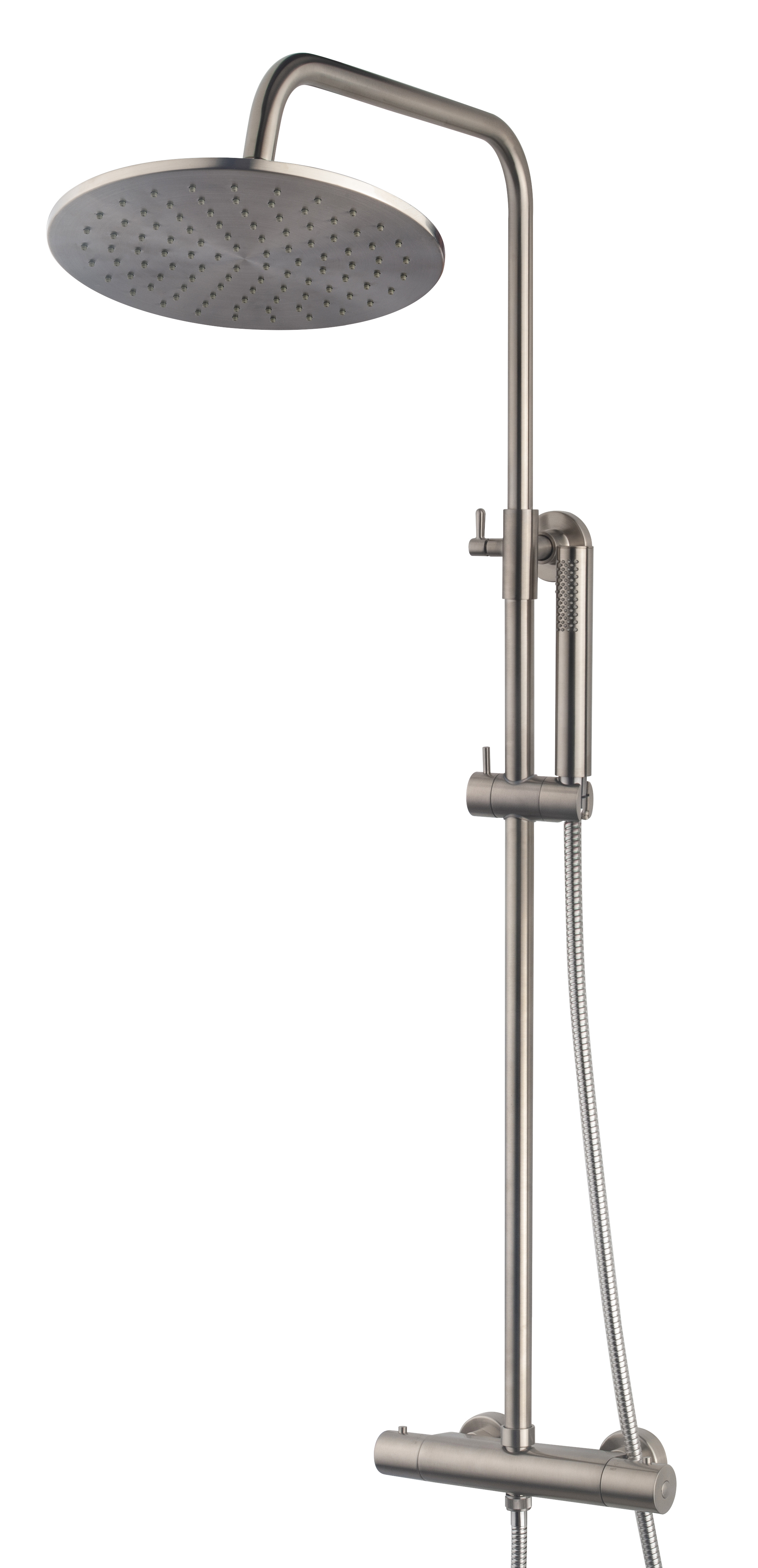 Caral thermostatische regendoucheset opbouw