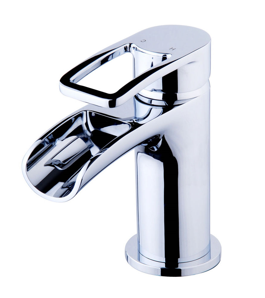 Alegra wastafelkraan waterval met clickwaste
