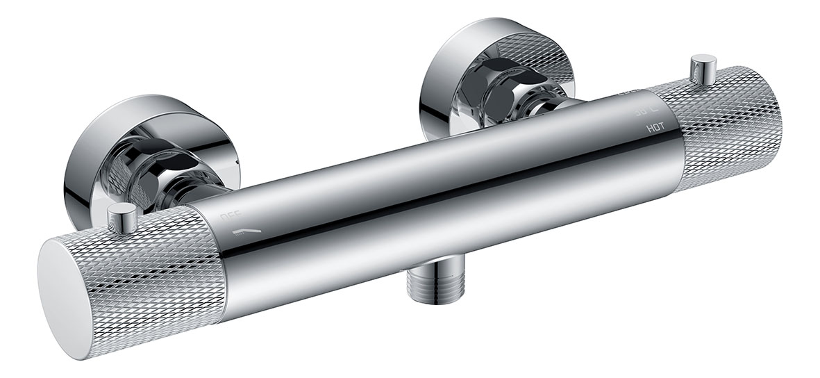 Ribbd thermostatische douchemengkraan hartafstand