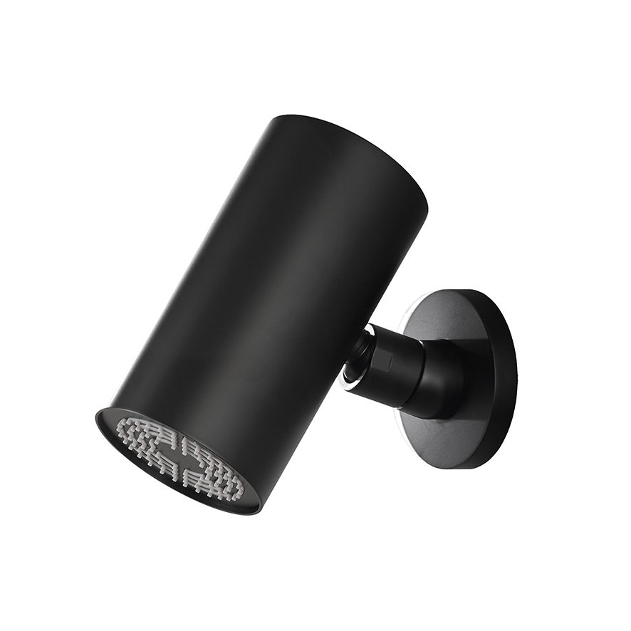 UniMatch Beam hoofddouche rond 1 stand met muurbevestiging