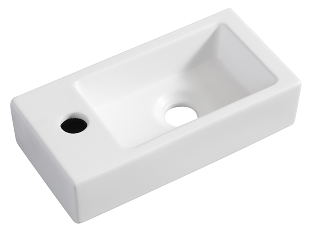 Rhea S mini fontein links 36,5 x 18 x 9 cm keramiek