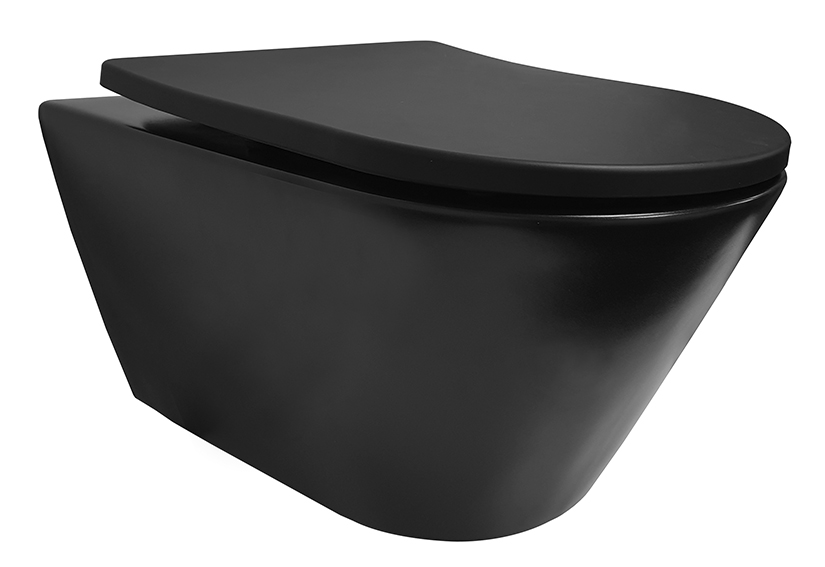Stereo wandcloset rimless met Shade slim toiletzitting softclose en quick release