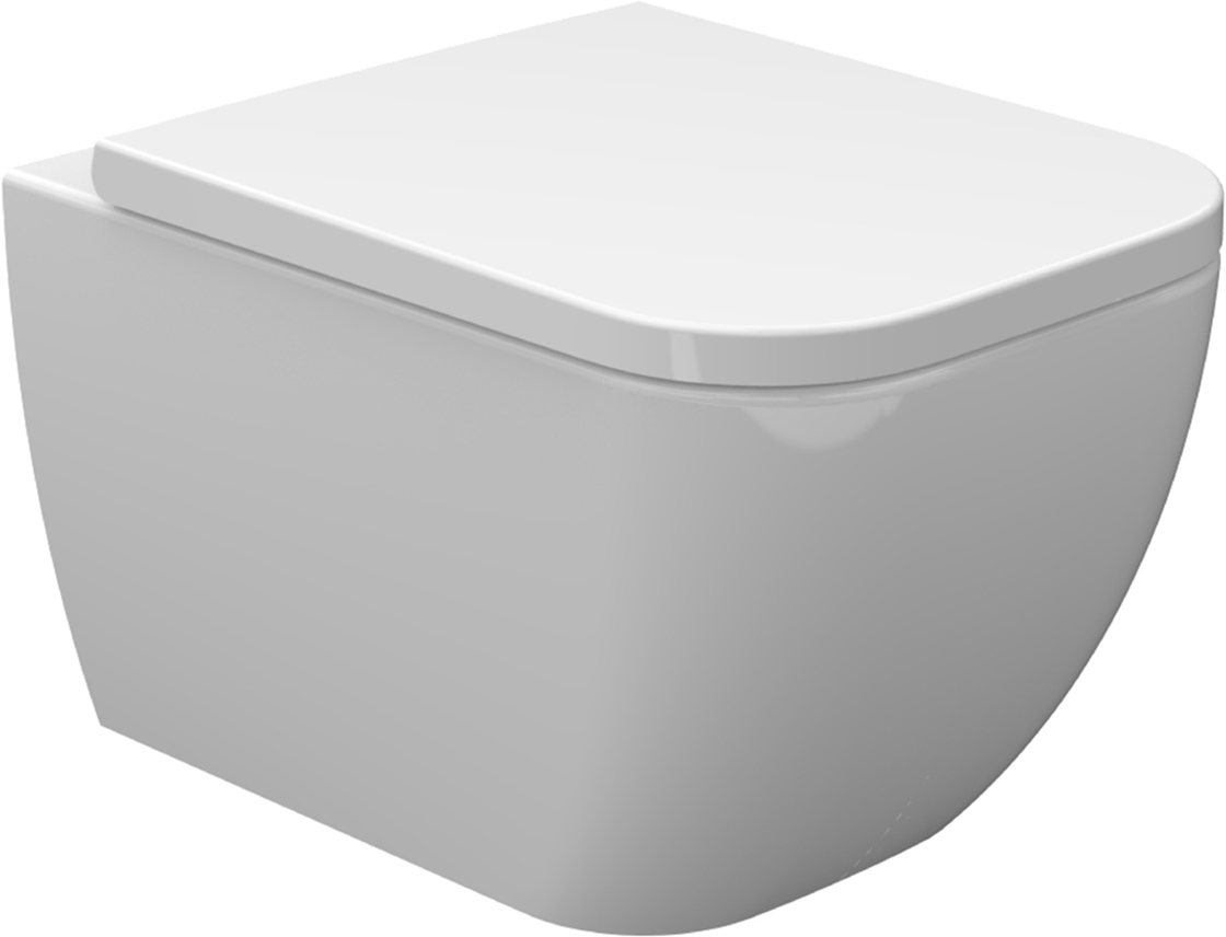 Sky wandcloset verkort met Sky toiletzitting softclose en quick release