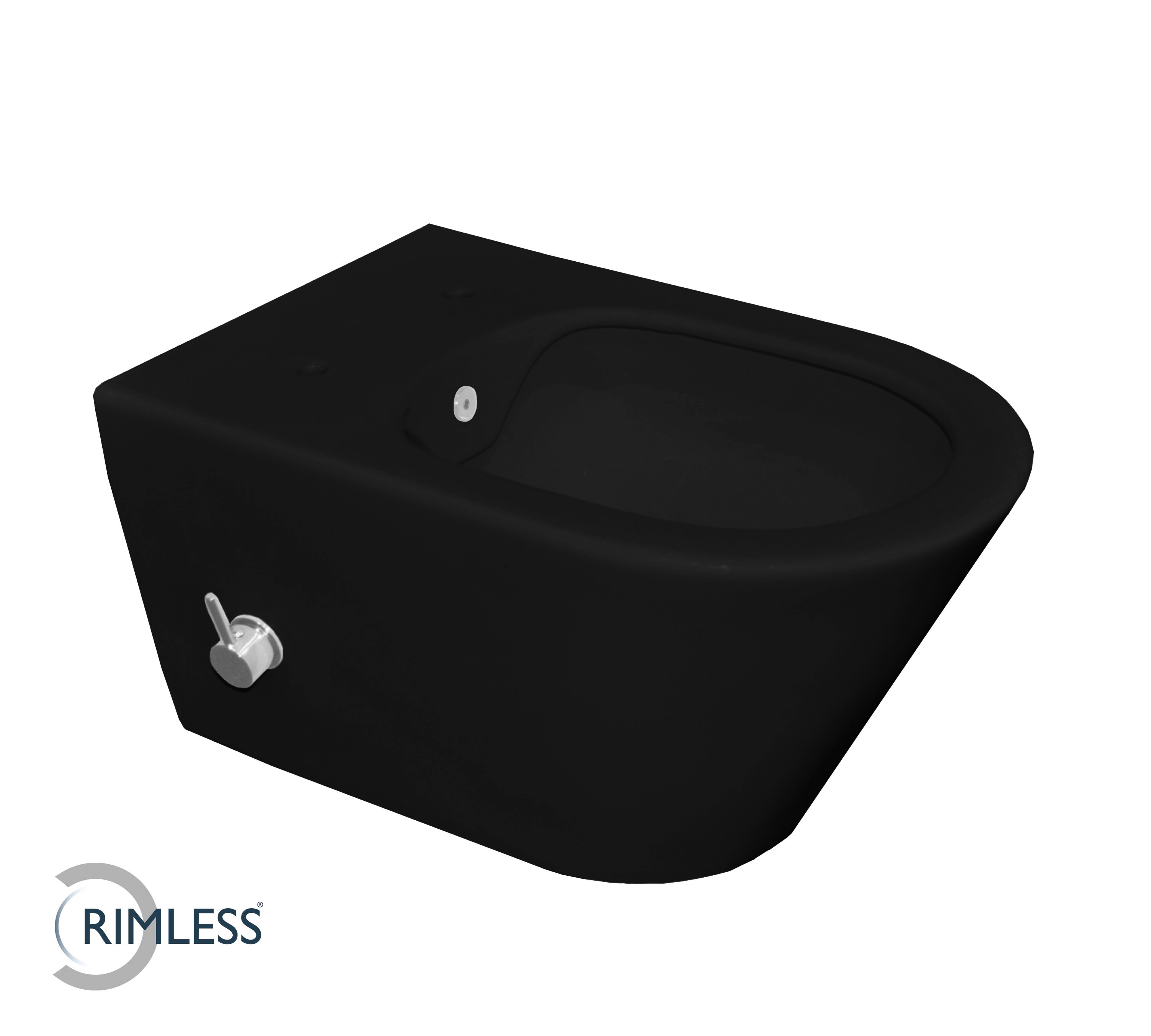Stereo wandcloset rimless met bidetkraan koudwater