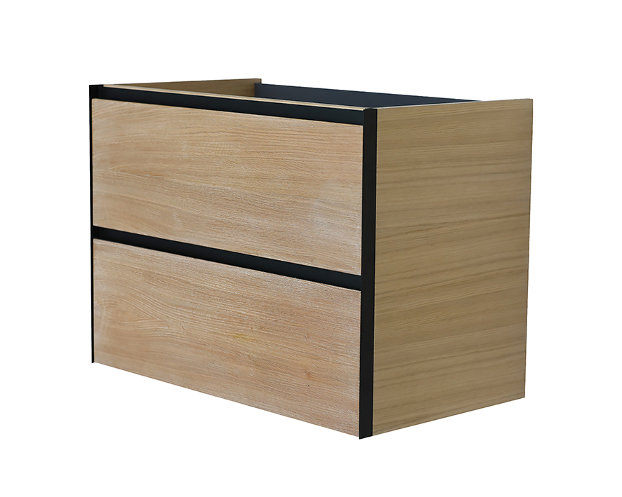 Lotus onderkast met 2 laden 80 x 45,2 mat zwart