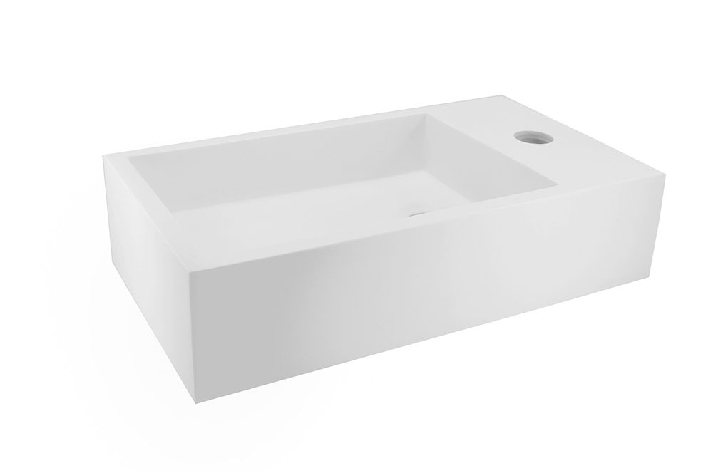 Lotte fontein links 40 x 22 x 10 cm solid surface