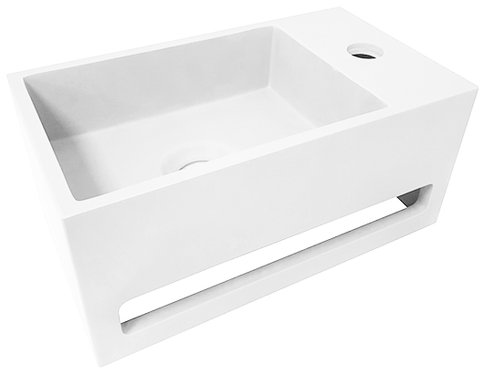 Julia fontein links 35 x 20 x 16 cm solid surface