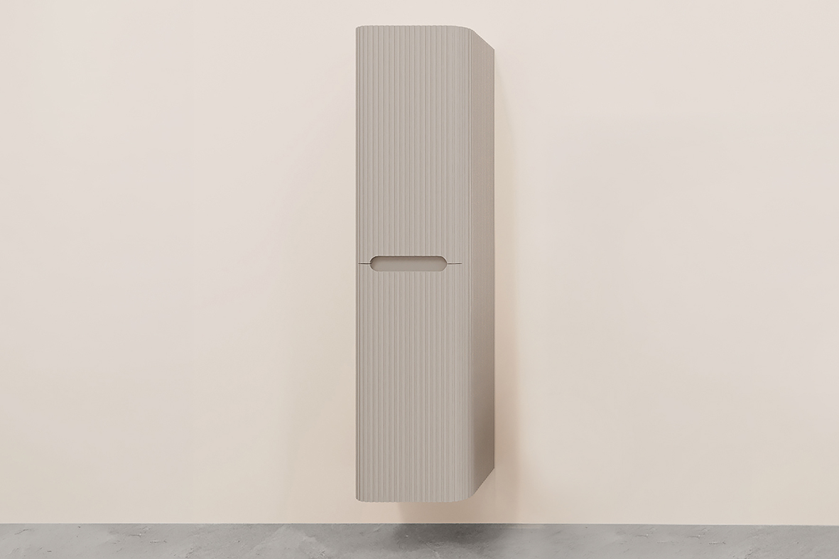 Sulora kolomkast afgeronde hoeken geribbeld 160 x 40 x 35 cm mat