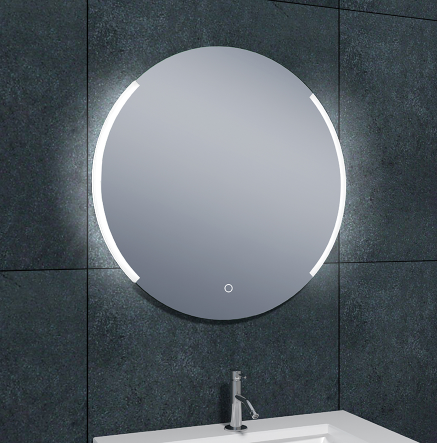 Round spiegel met LED, dimbaar en spiegelverwarming
