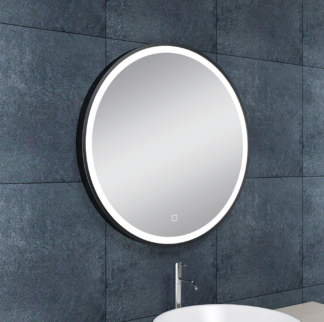 Maro spiegel rond met LED, dimbaar en spiegelverwarming