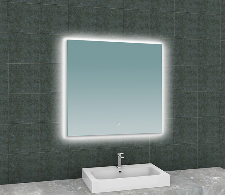 Soul spiegel vierkant met LED, dimbaar en spiegelverwarming