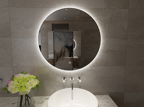 Giro ronde spiegel + LED