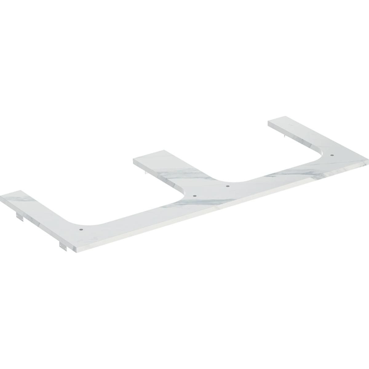 Geberit ONE Wastafelblad 120 cm, uitsparing links en rechts