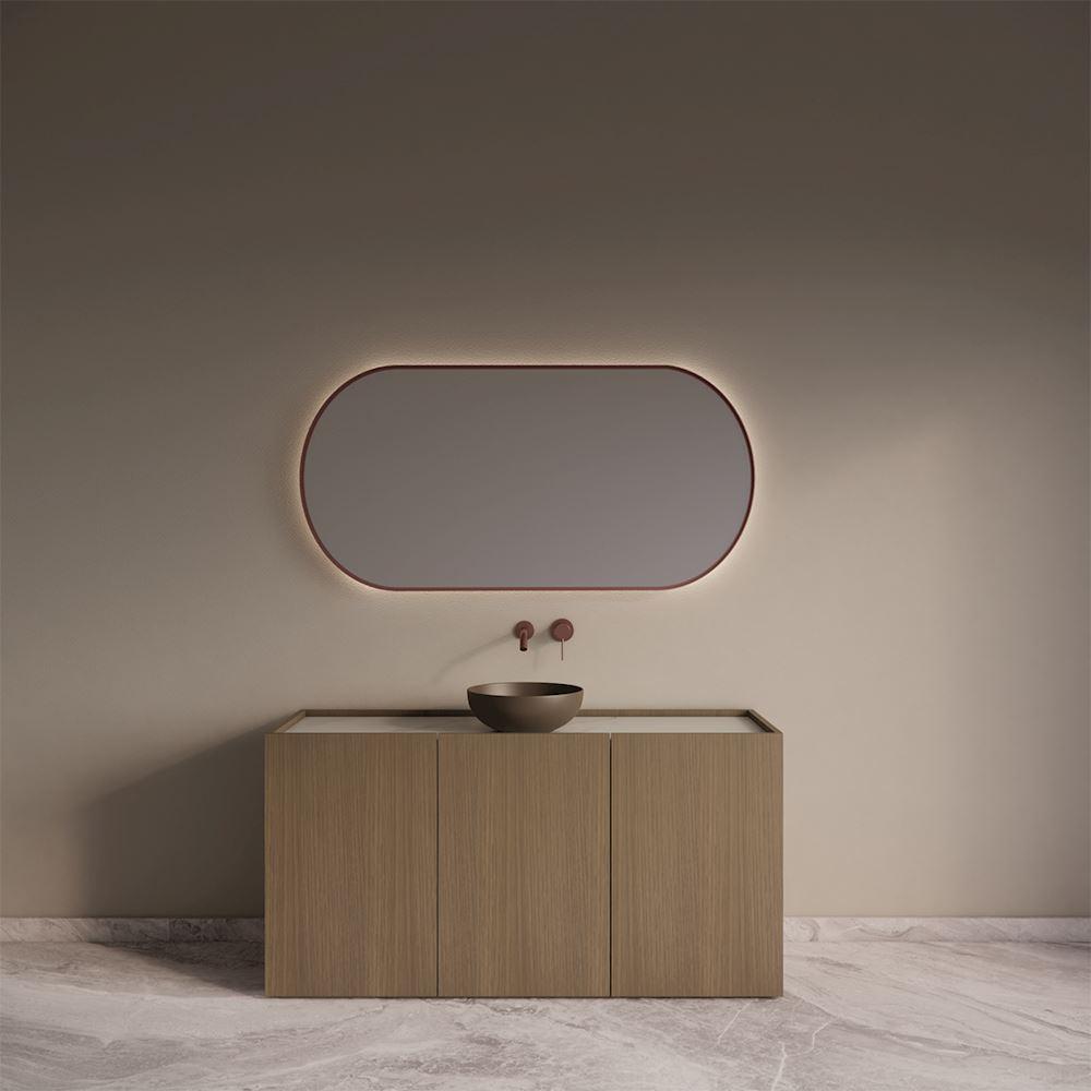 Onderkast Norello Ash Grey 3-Deurs 140 cm incl. Compact Board Recht Mat Wit 140 cm