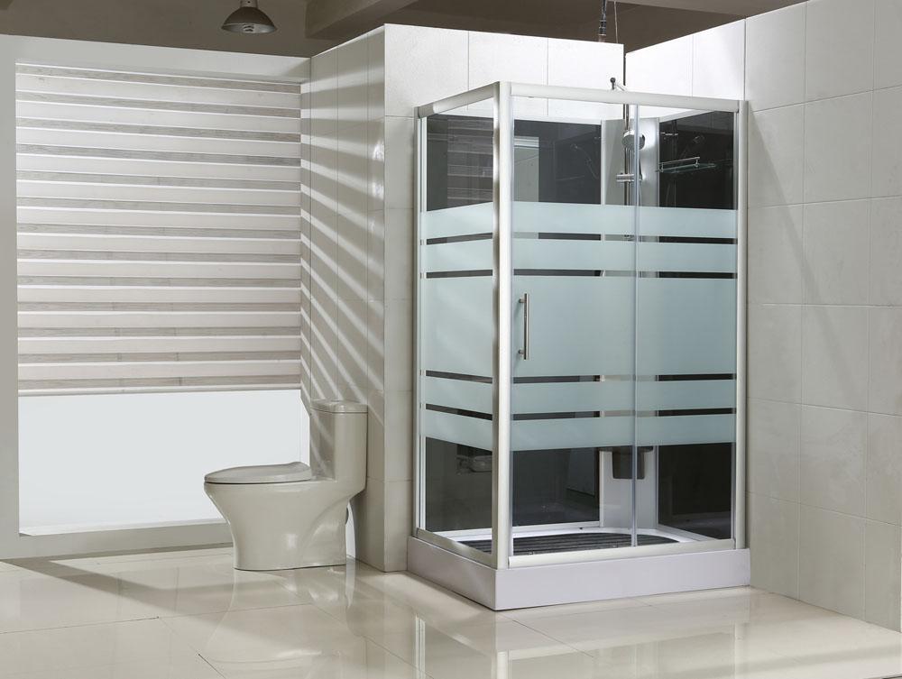 Thermo rechts complete douchecabine 120x90x218 alu 5mm glas