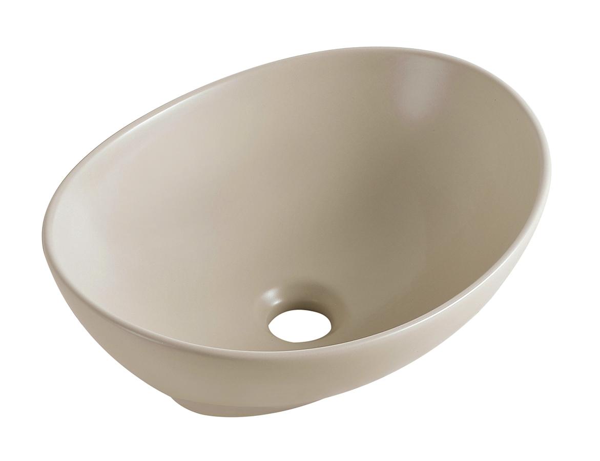 Barco waskom ovaal 40 x 33 x 14,5 cm keramiek beige