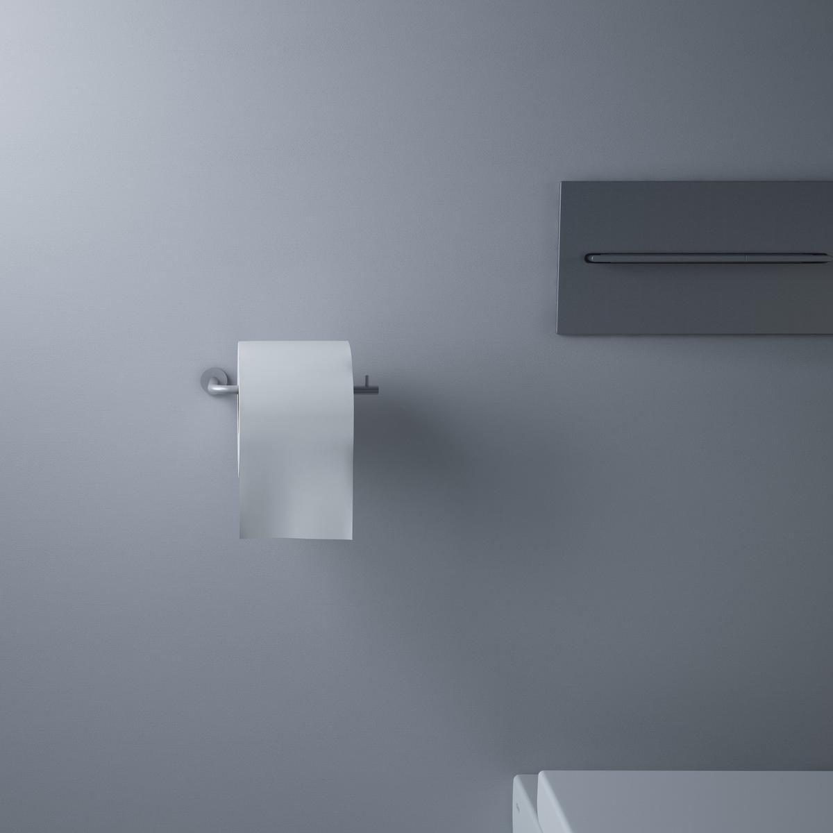 Slim toiletrolhouder zonder klep, geborsteld RVS