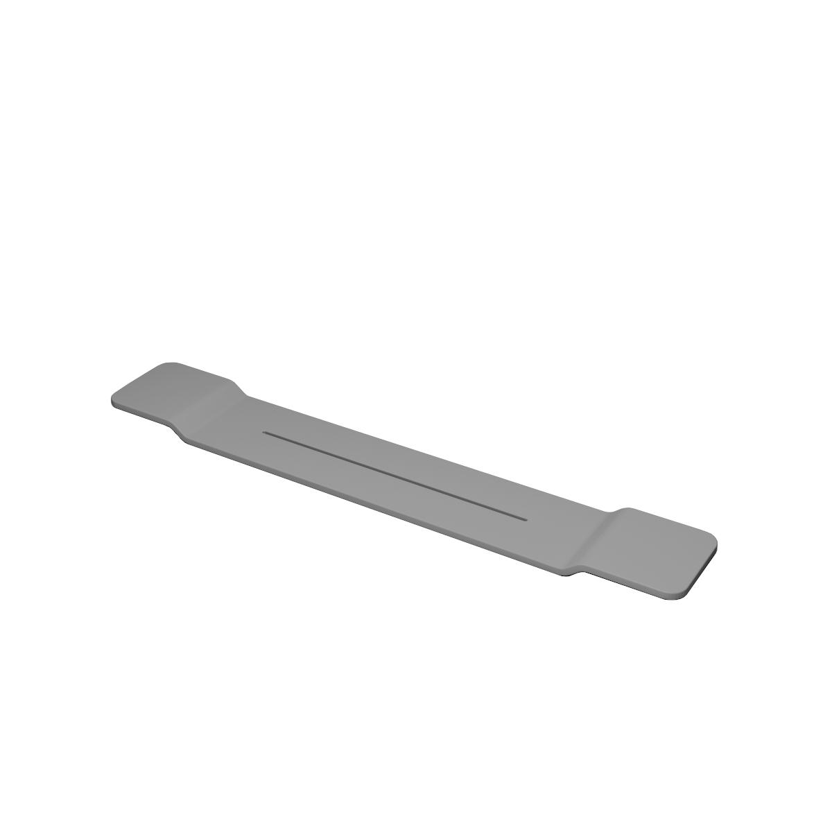 Best-Design "Hinza" badplank solid-surface lava (grijs) 950 x 150 mm