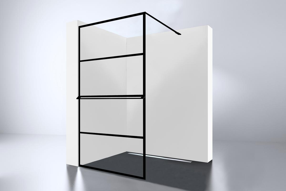 Best-Design "Noire 900 screen" inloopdouche Walk-In 900x2000x10mm